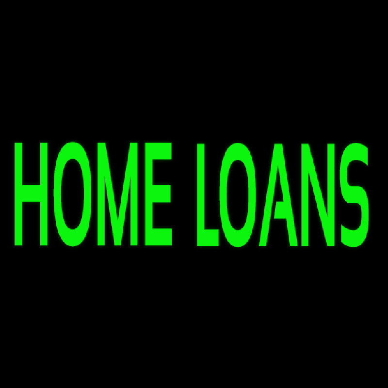 Green Home Loans Neonskylt