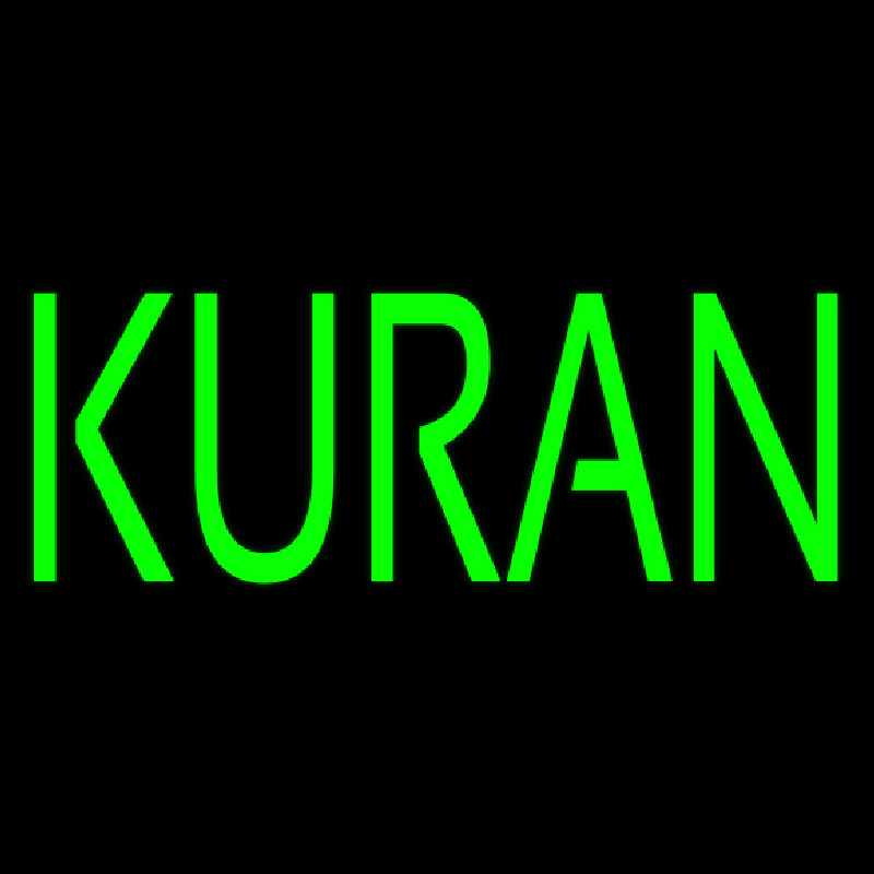 Green Kuran Neonskylt