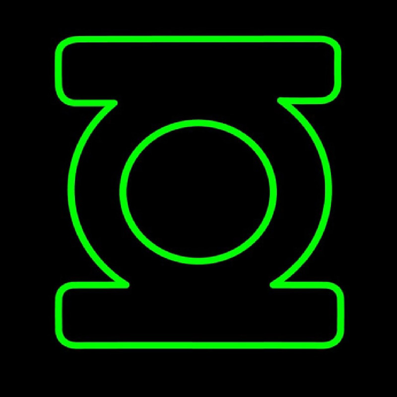 Green Lantern Neonskylt