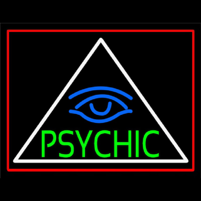 Green Psychic With Blue Eye Neonskylt