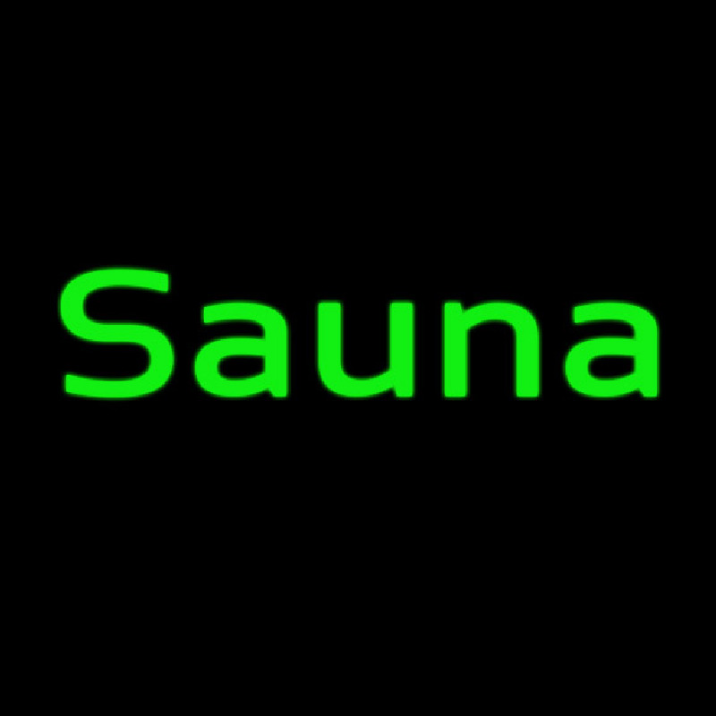 Green Sauna Neonskylt