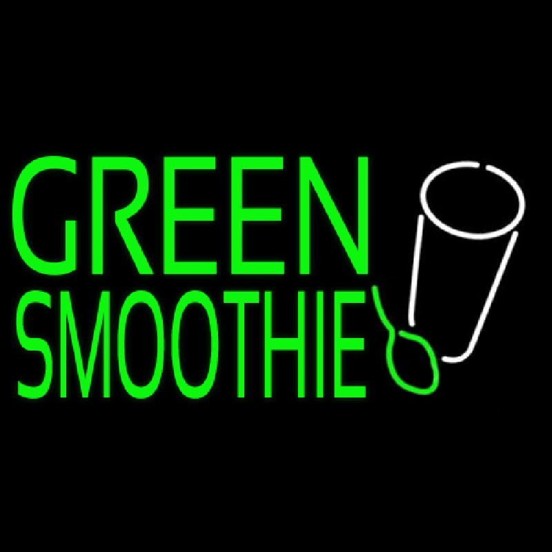 Green Smoothie Neonskylt