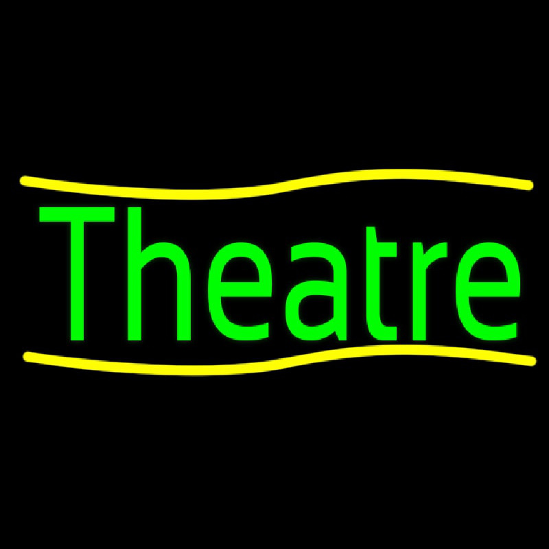 Green Theatre Neonskylt