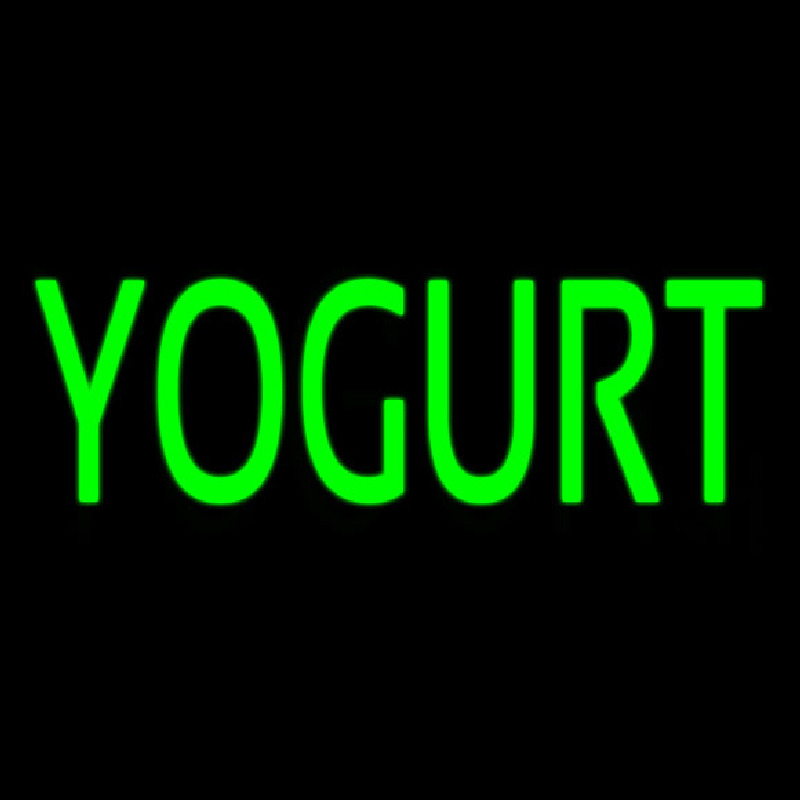 Green Yogurt Neonskylt