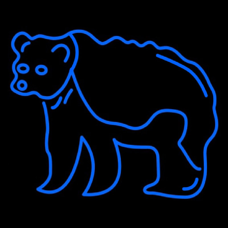 Grizzly Bear Neonskylt