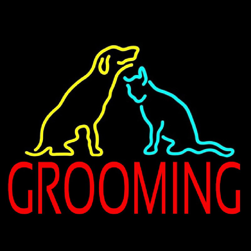 Grooming Logo 1 Neonskylt