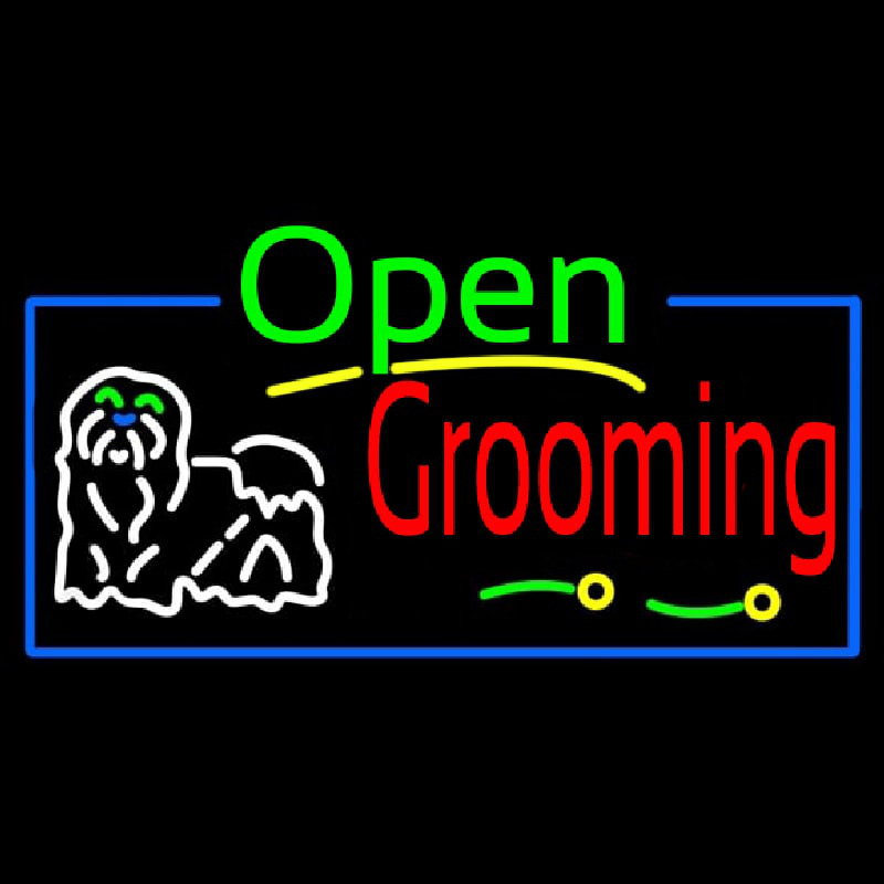 Grooming Neonskylt