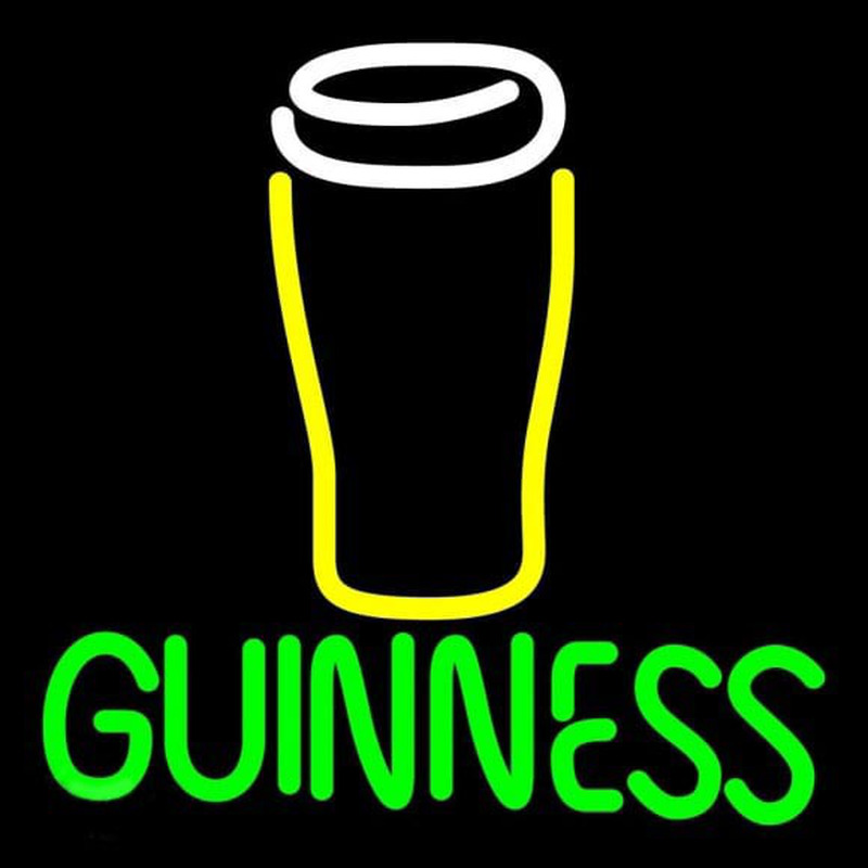 Guinness Glass Beer Sign Neonskylt