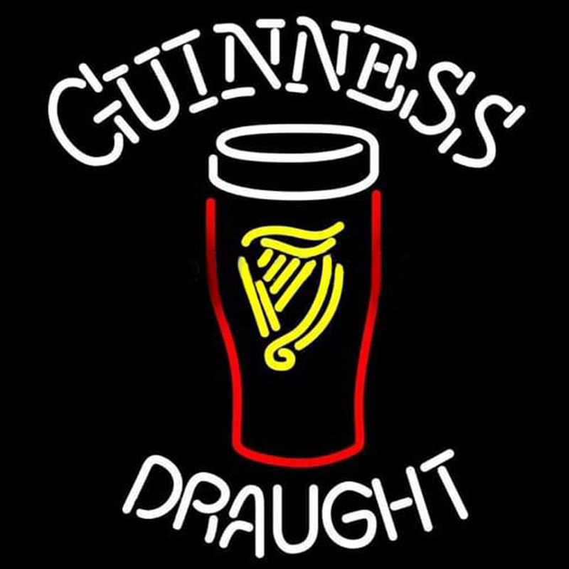 Guinness draught Neonskylt