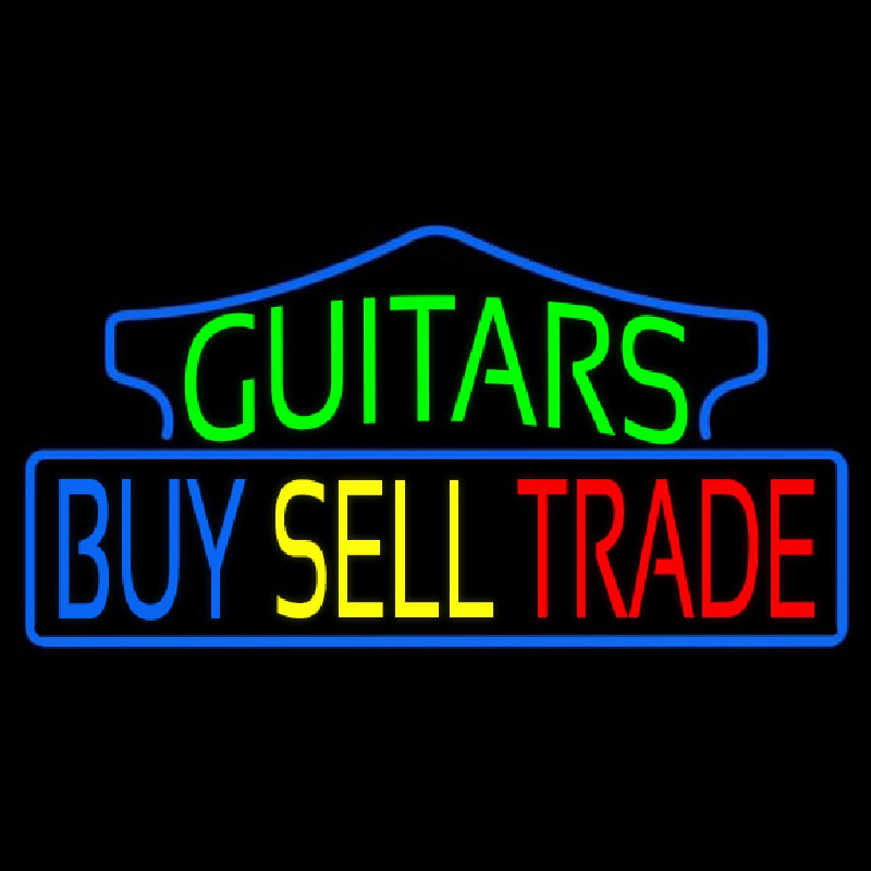 Guitars Buy Sell Trade 1 Neonskylt