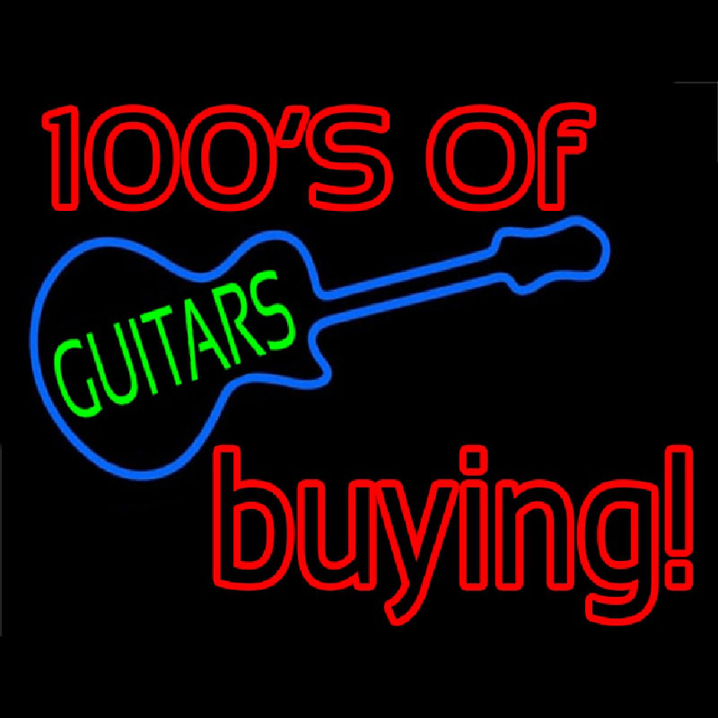 Guitars Neonskylt
