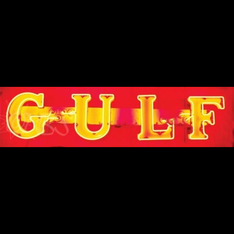 Gulf Gasoline Neonskylt