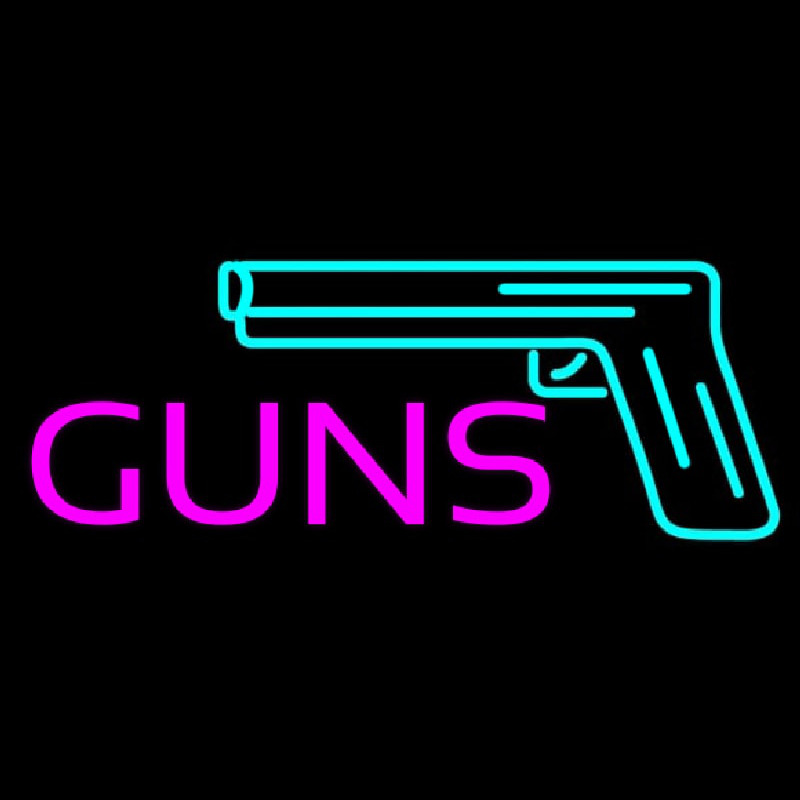 Guns Logo Neonskylt