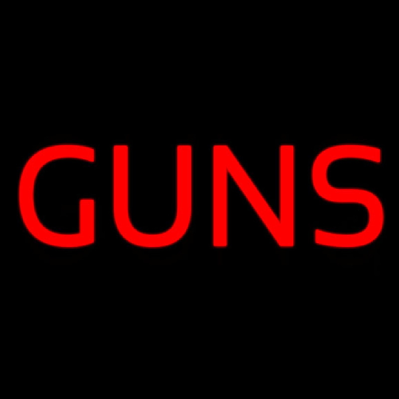 Guns Neonskylt