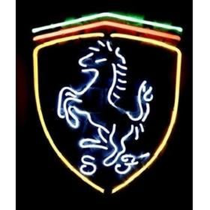 HORSE CAR AUTO LOGO Neonskylt