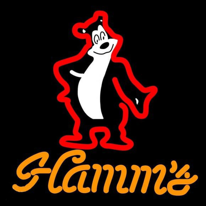 Hamms Red Beer Sign Neonskylt