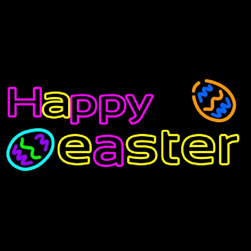 Happy Easter 2 Neonskylt