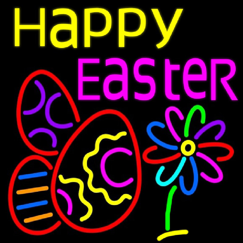 Happy Easter Egg 1 Neonskylt