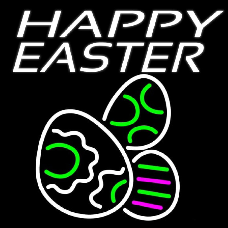 Happy Easter Egg 4 Neonskylt