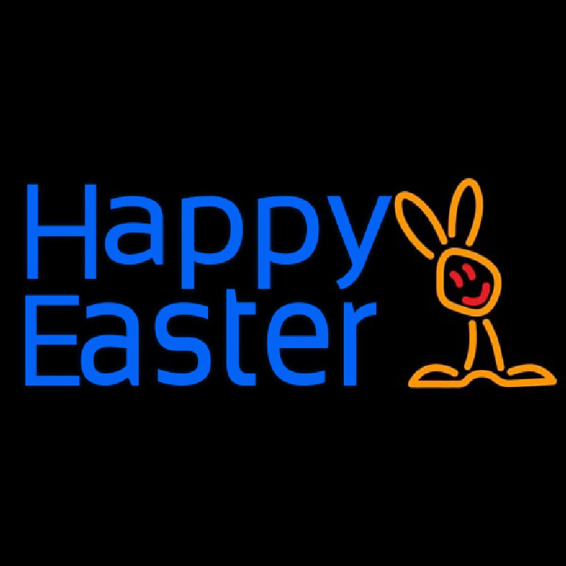 Happy Easter With Egg 1 Neonskylt