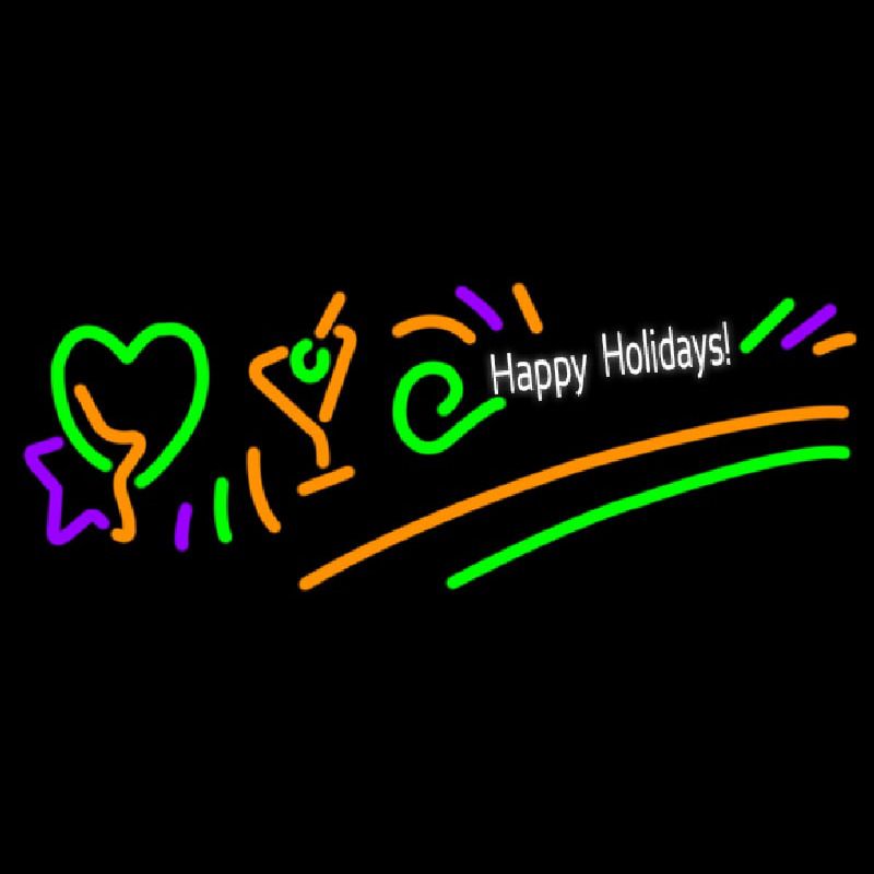 Happy Holidays Neonskylt