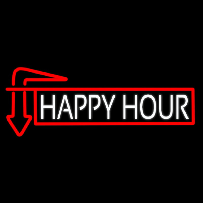 Happy Hour With Arrow Neonskylt