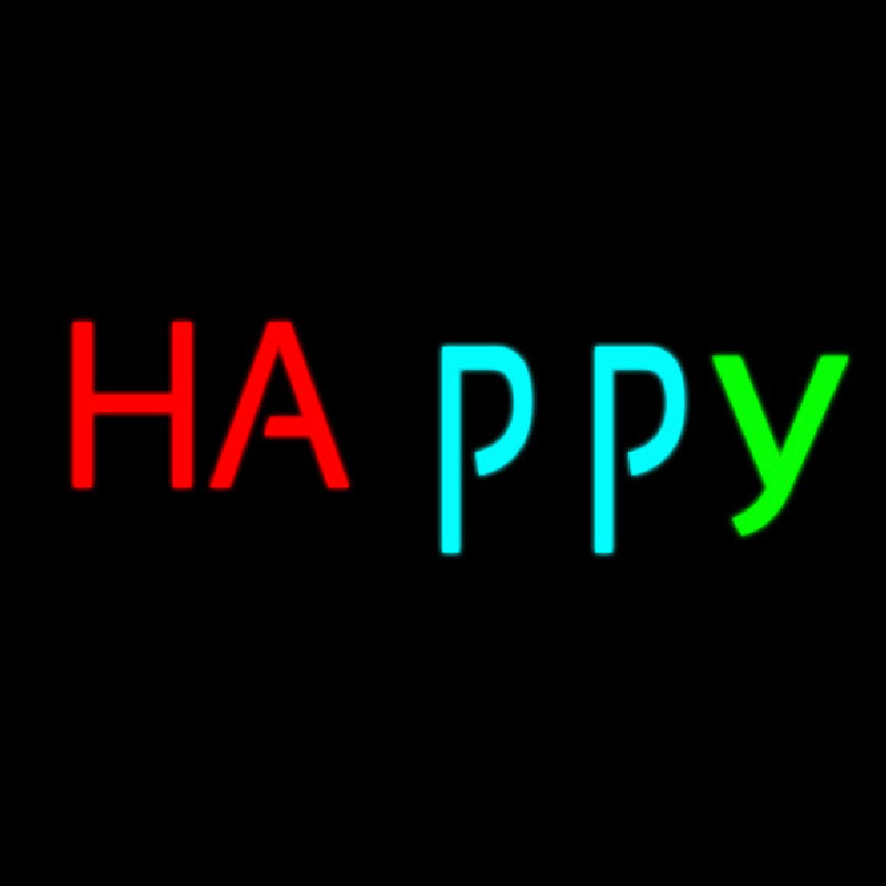 Happy Neonskylt