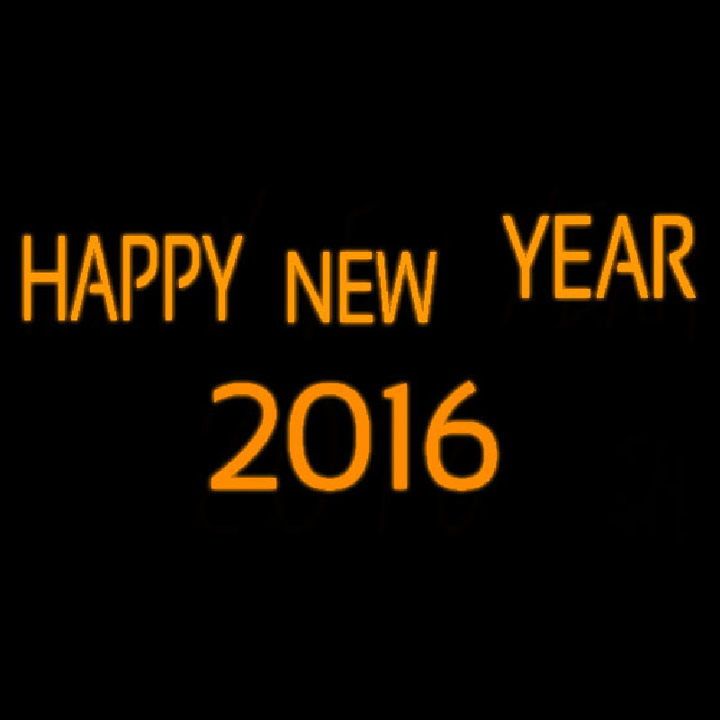 Happy New Year 2016 Neonskylt