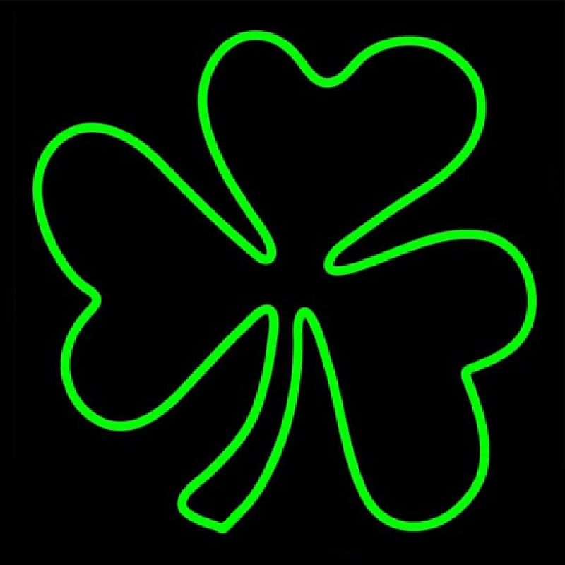 Happy St Patricks Day Shamrock Neonskylt