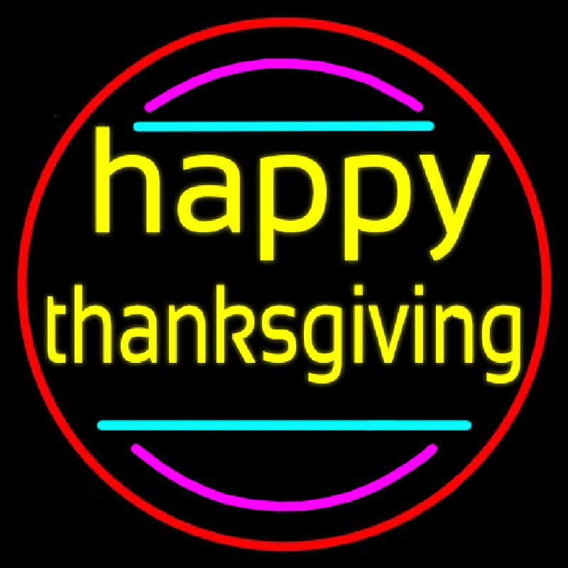 Happy Thanksgiving 1 Neonskylt