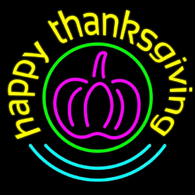 Happy Thanksgiving 2 Neonskylt