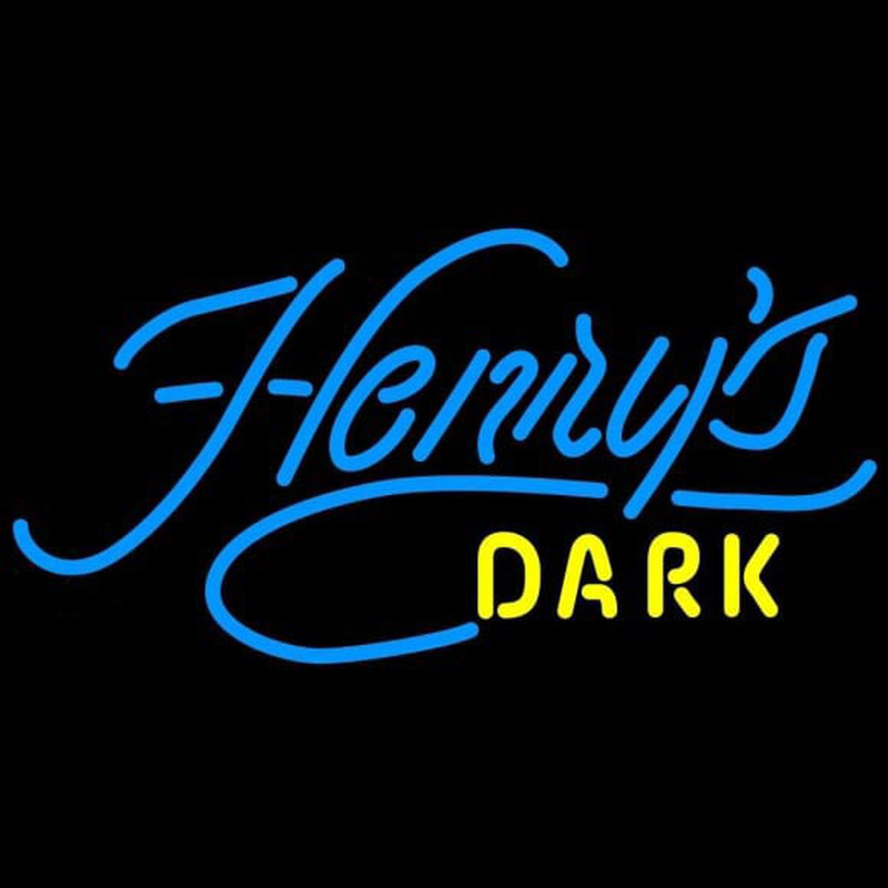 Henrys Dark Beer Sign Neonskylt