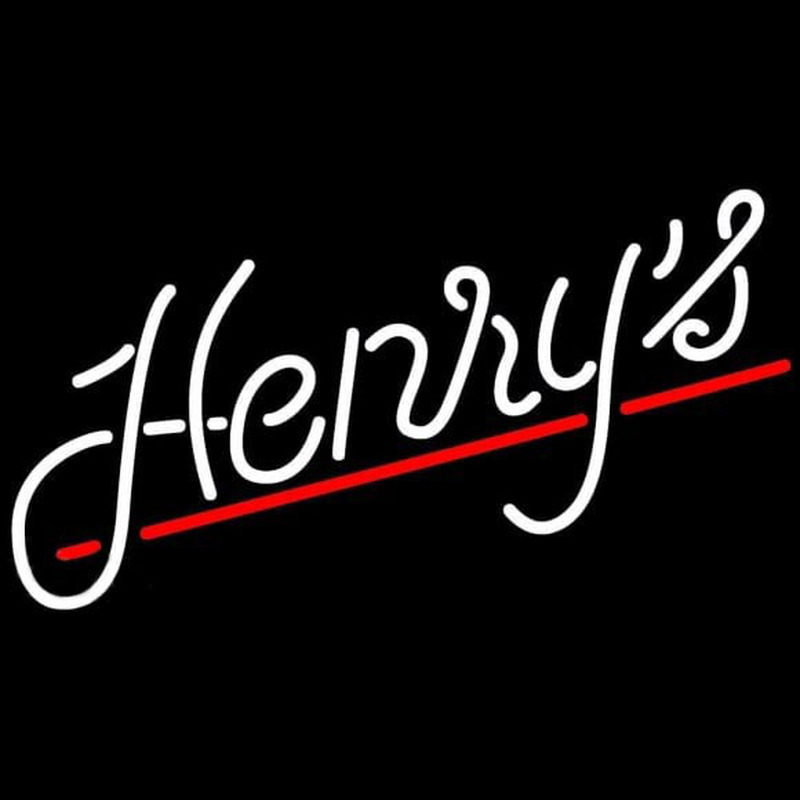 Henrys Logo Beer Sign Neonskylt