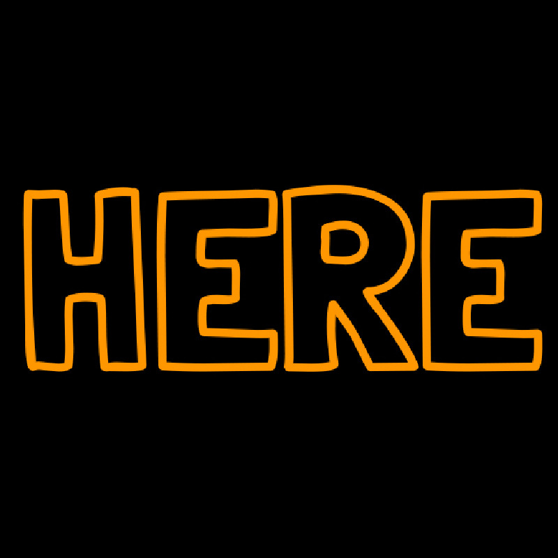 Here Neonskylt