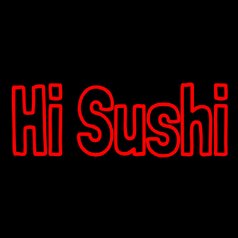 Hi Sushi Neonskylt