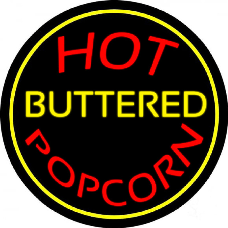 Hot Buttered Popcorn Neonskylt