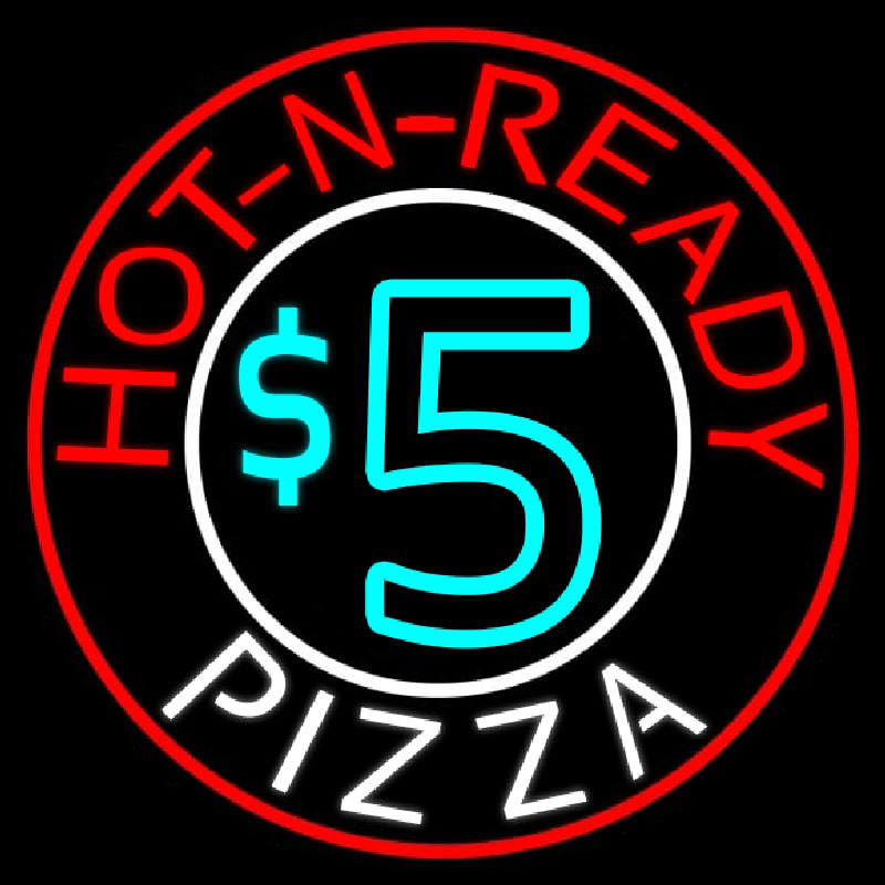 Hot N Ready Pizza Neonskylt