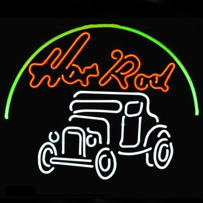 Hot Rod Hotrods Logo Auto Car Dealer Öl Bar Neonskylt Snabb Leverans