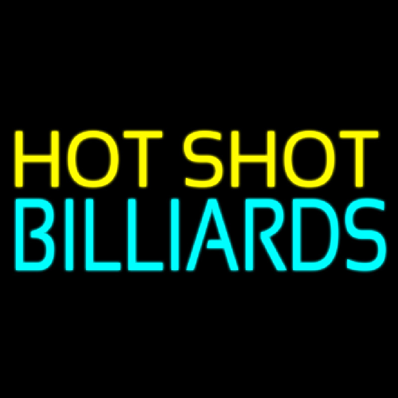 Hot Shot Billiards 3 Neonskylt