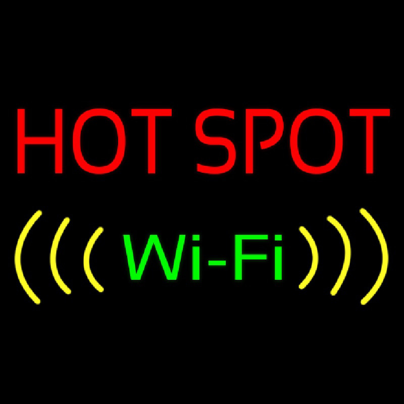 Hot Spot Wifi Neonskylt