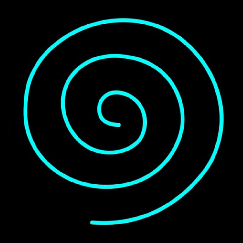 Hypnotic Spiral Neonskylt