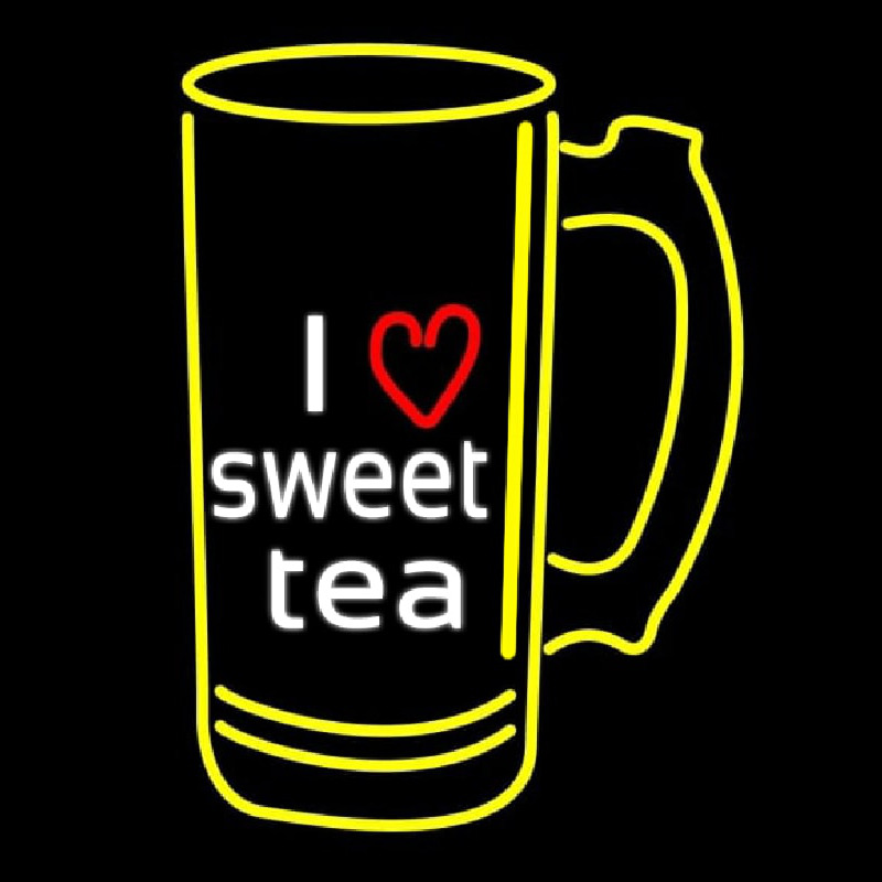 I Love Sweet Tea Neonskylt