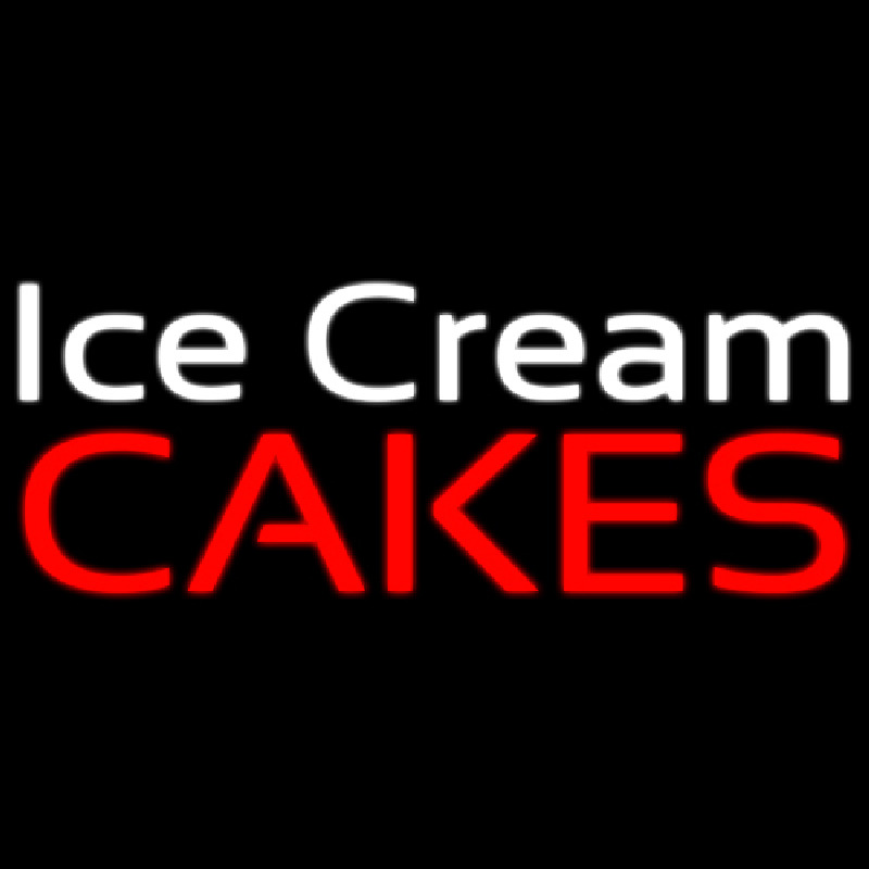 Ice Cream Cakes Neonskylt