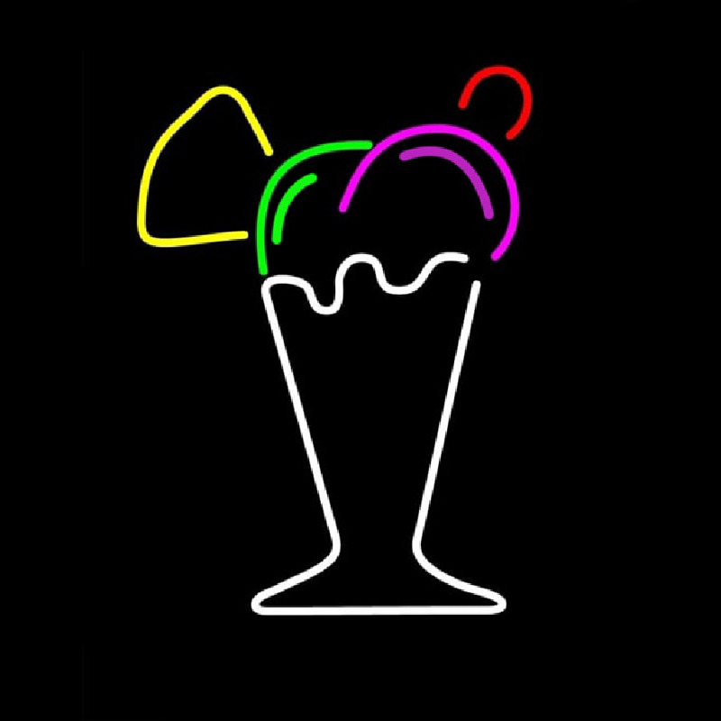 Ice Cream Glass Neonskylt