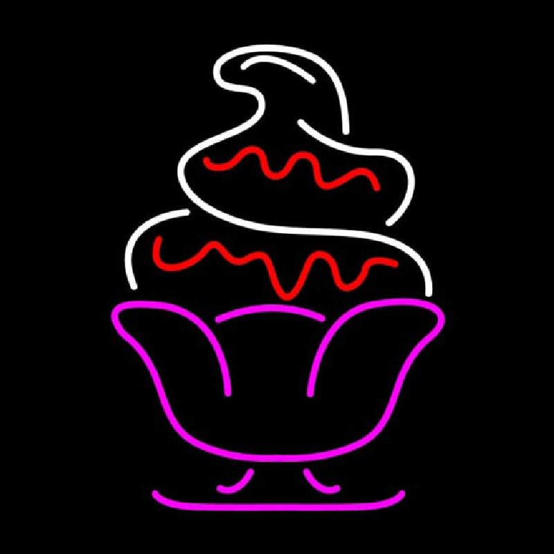 Ice Cream Logo Neonskylt