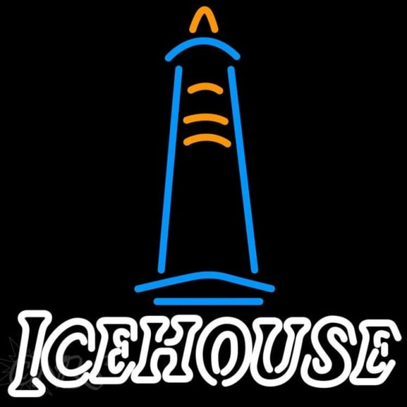 Ice House Light House Beer Sign Neonskylt