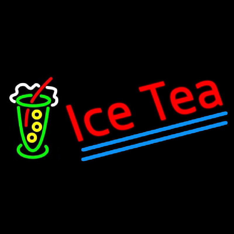 Ice Tea Logo Neonskylt