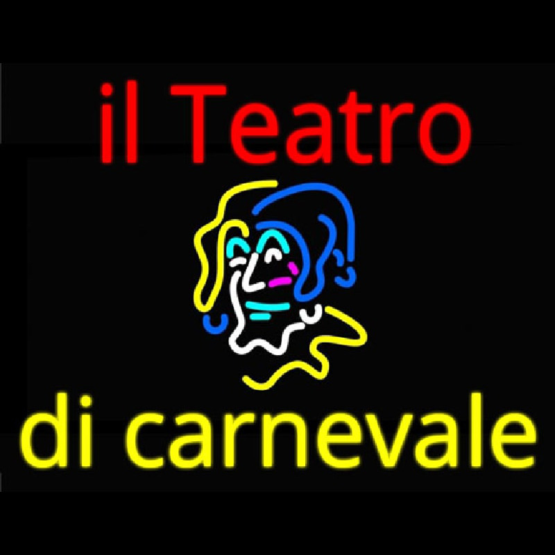 Il Teatro Di Carnevale Neonskylt