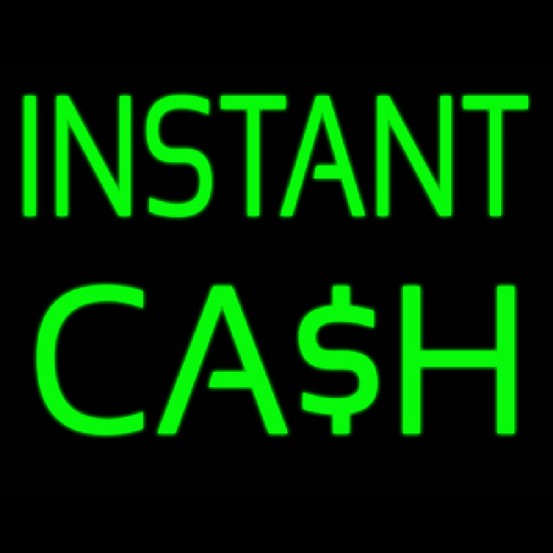 Instant Cash Neonskylt