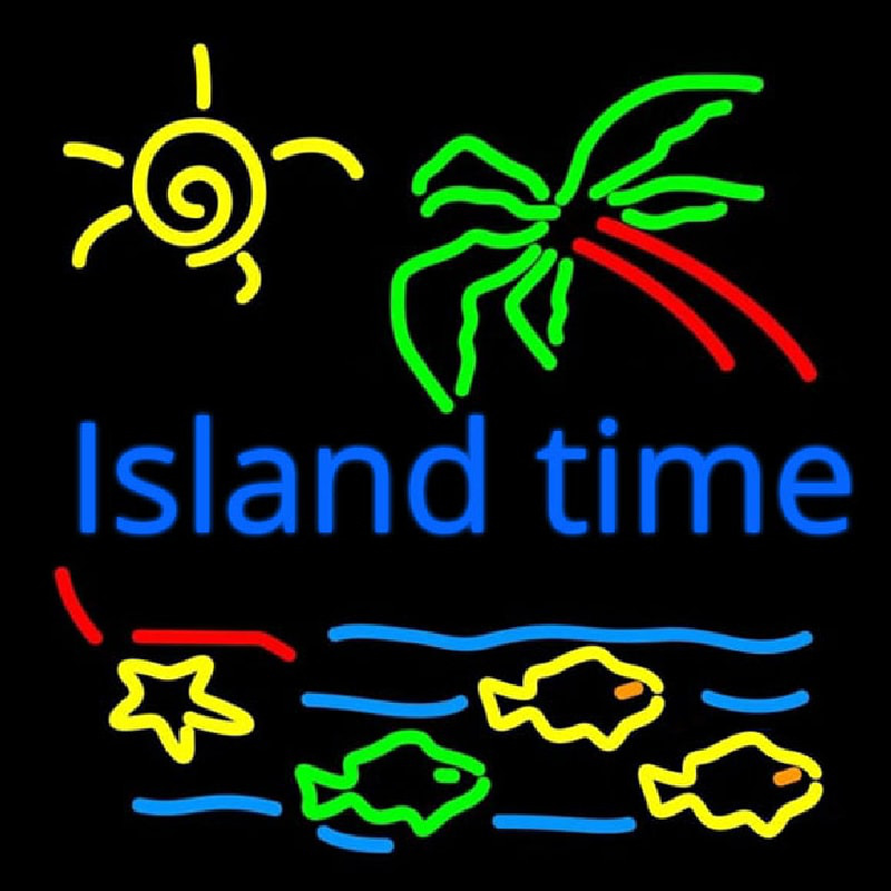 Island Time Neonskylt